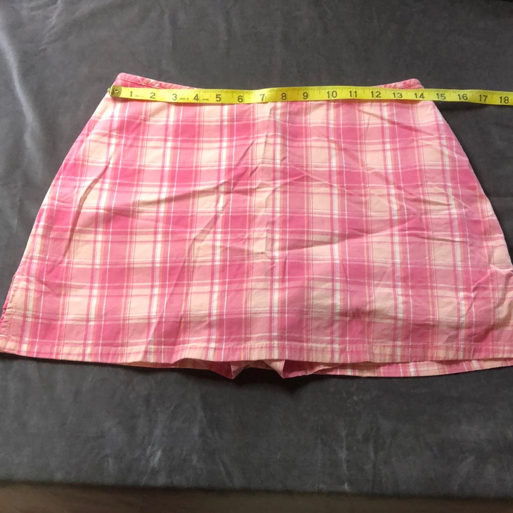 City Streets pink plaid skort size 7